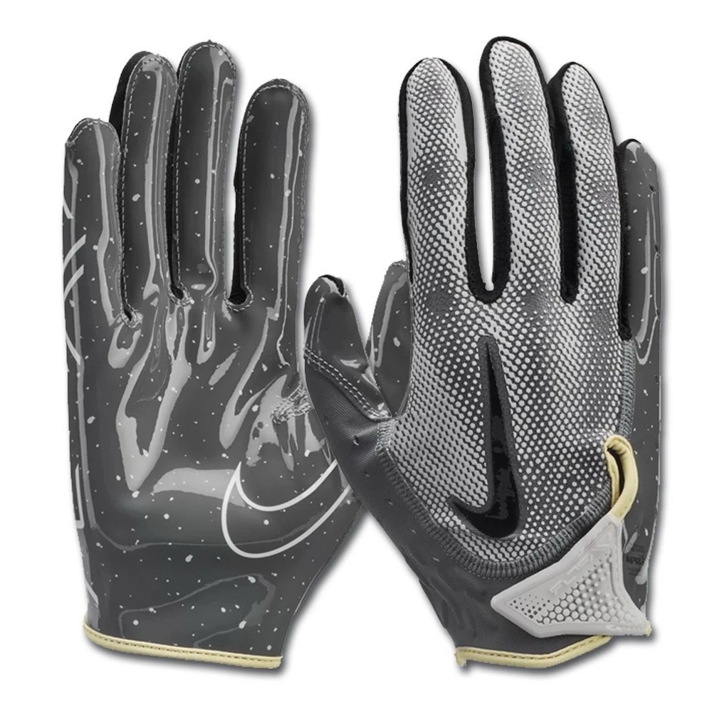 NIKE Vapor Jet 7.0 NFL Receiver Football Gloves Smoke Gray Men's‎ Sz XL *NEW*